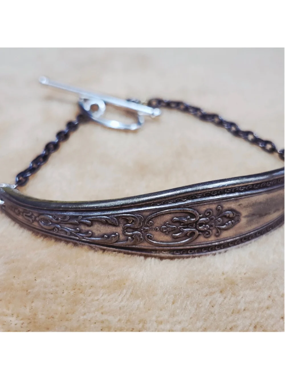 Handmade silver Plated silverware Bracelet